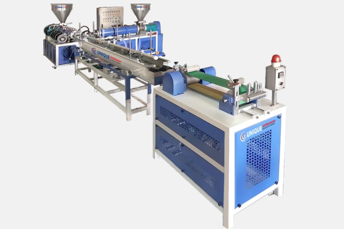 Complete HDPE pipe manufacturing plant with extrusion line